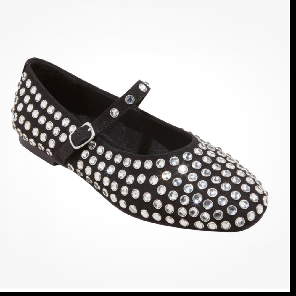 Women’s  Issa Rhinestone Ballet Flat. - Picture 3 of 16